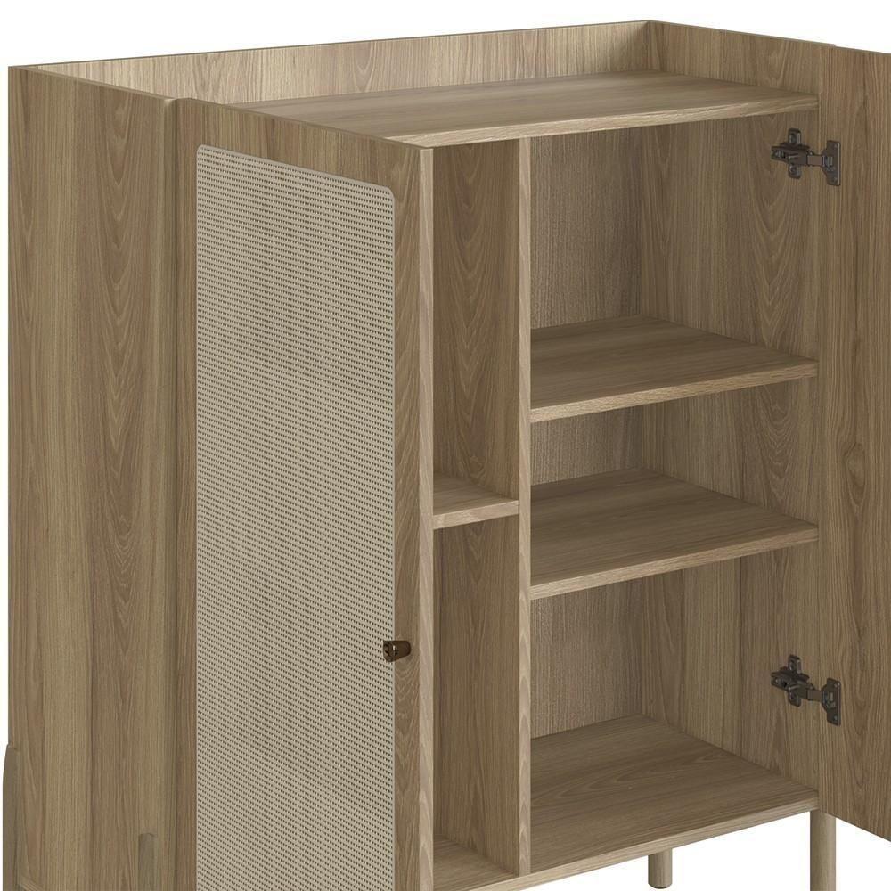 Armário Aparador Bar 2 Portas Pés Madeira Arlo A10 Hanover - Mpozenato - 7