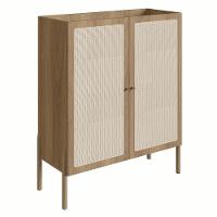 Armário Aparador Bar 2 Portas Pés Madeira Arlo A10 Hanover - Mpozenato - 1