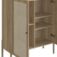 Armário Aparador Bar 2 Portas Pés Madeira Arlo A10 Hanover - Mpozenato - 6