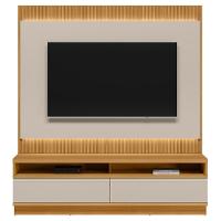 Painel Para Tv 70 Pol E Rack Bancada 180cm Real L06 Tauari/off White Fosco - Mpozenato - 5