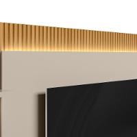 Painel Para Tv 70 Pol E Rack Bancada 180cm Real L06 Tauari/off White Fosco - Mpozenato - 7