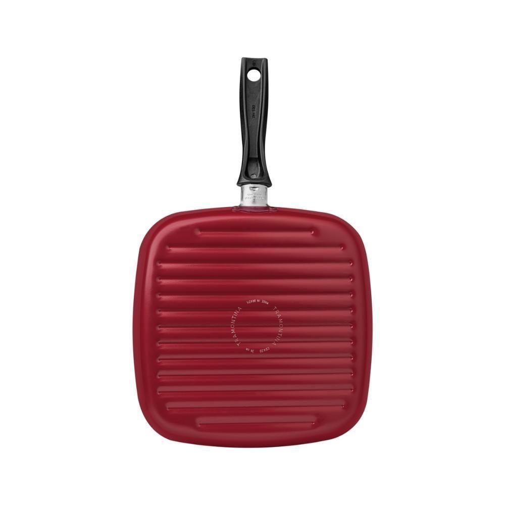 Bistequeira Tramontina Turim Alumínio Com Revestimento Interno Antiaderente Starflon Max E Externo De Silicone Vermelho - 3