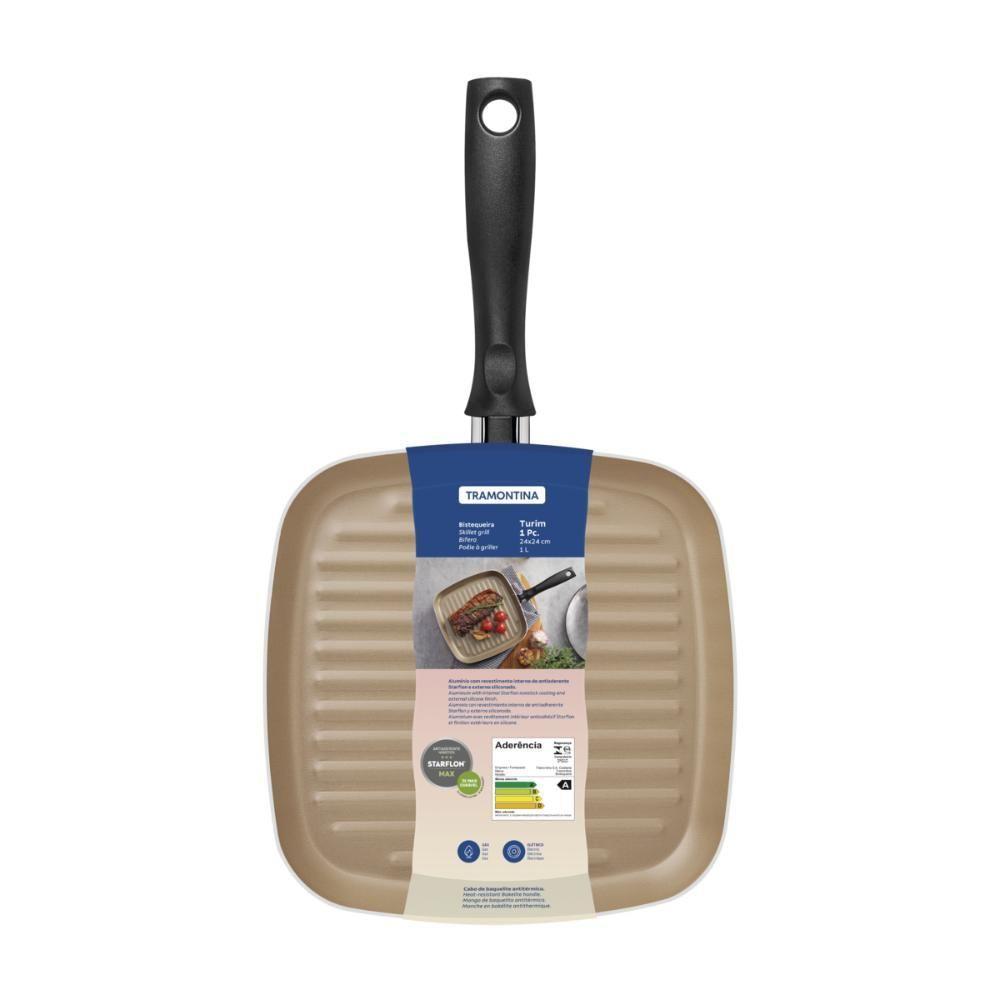 Bistequeira Tramontina Turim Alumínio Com Revestimento Interno Antiaderente Starflon Max E Externo De Silicone Vermelho - 4