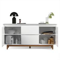 Buffet Aparador Para Sala De Jantar 163cm Flow Branco - Ej Móveis - 5