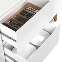 Buffet Aparador Para Sala De Jantar 163cm Flow Branco - Ej Móveis - 6