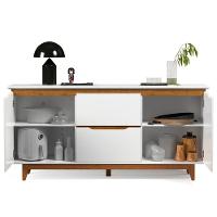 Buffet Aparador Para Sala De Jantar 163cm Flow Branco - Ej Móveis - 10