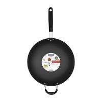 Wok Tramontina Loreto Alumínio Com Revestimento Interno Antiaderente Starflon T1 Cabo Baquelite Grafite 32 Cm 4,4 L - 2