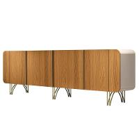 Balcão Aparador Buffet Piacente H01 Off White/cinamomo - Mpozenato - 1