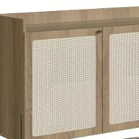 Balcão Aparador Buffet 3 Portas Pé Metal Arlo A10 Hanover/dourado - Mpozenato - 7