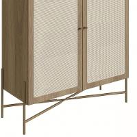 Armário Aparador Bar 2 Portas Pé Metal Arlo A10 Hanover/dourado - Mpozenato - 7