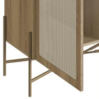 Armário Aparador Bar 2 Portas Pé Metal Arlo A10 Hanover/dourado - Mpozenato - 8