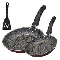 Kit Frigideira Enjoy Francesa 18/22cm Com Espatula Vermelho - 4