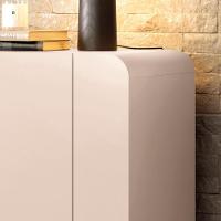 Balcão Aparador Buffet 2 Portas Pé Metal Benvy H01 Off White - Mpozenato - 5