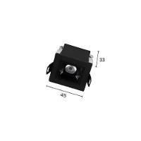 Spot De Embutir Taschibra Arch Pontual Led 2w Bivolt Preto 2700k Luz Amarela 15090429 - 3