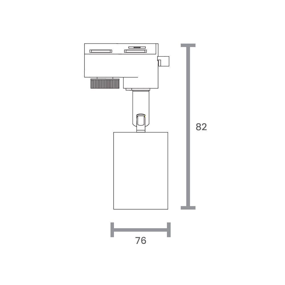 Spot Direcionável Para Trilho Eletrificado Taschibra Track Ar70 Gu10 Bivolt Branco 15090315 - 2