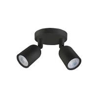 Spot Direcionável De Sobrepor Taschibra Direct Circular Led Mr16 8w Bivolt Preto 3000k Luz Amarela 15090211 - 1