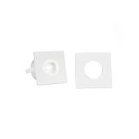 Kit 2 Spots De Embutir Para Móvel Taschibra Pik Quadrado Led 1w Bivolt Branco 6500k Luz Branca 15090325 - 2