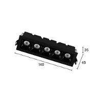 Spot De Embutir Taschibra Arch Pontual Led 10w Bivolt Preto 2700k Luz Amarela 15090435 - 1