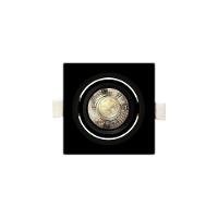 Spot De Embutir De Led Taschibra Alltop Mr16 Quadrado 5w Bivolt Preto Preto 6500k Luz Branca 15090332 - 1