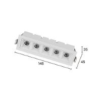 Spot De Embutir Taschibra Arch Pontual Led 10w Bivolt Branco 2700k Luz Amarela 15090434 - 2