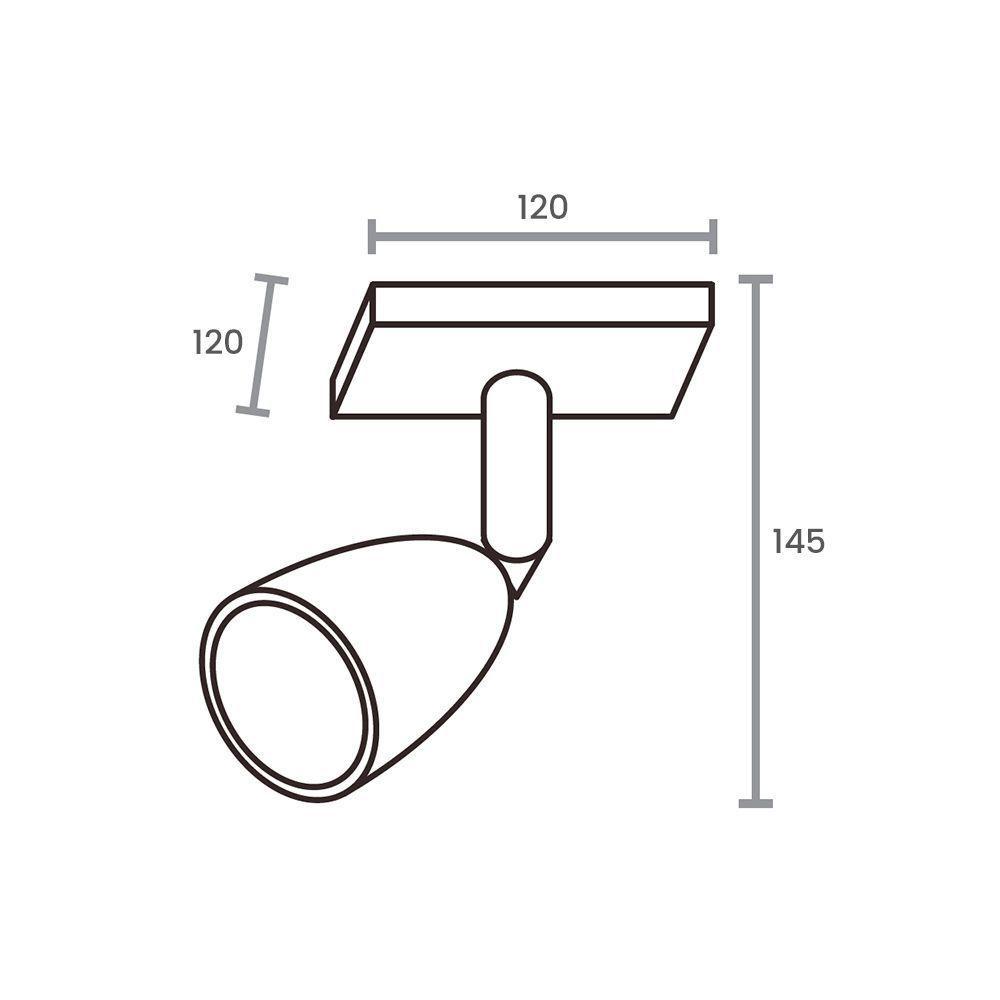 Spot Direcionável De Sobrepor Taschibra Direct Linear Led Mr16 4w Bivolt Preto 6500k Luz Branca 15090221 - 2