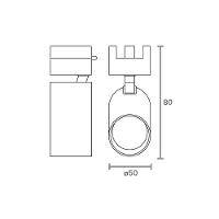 Spot Direcionável Para Trilho Eletrificado Taschibra Doppio Led Mr16 7w Bivolt Branco 6500k Luz Branca 15090413 - 3
