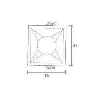 Spot De Embutir Recuado Taschibra Piazza Mr16 Gu10 Quadrado Bivolt Preto 15090376 - 4