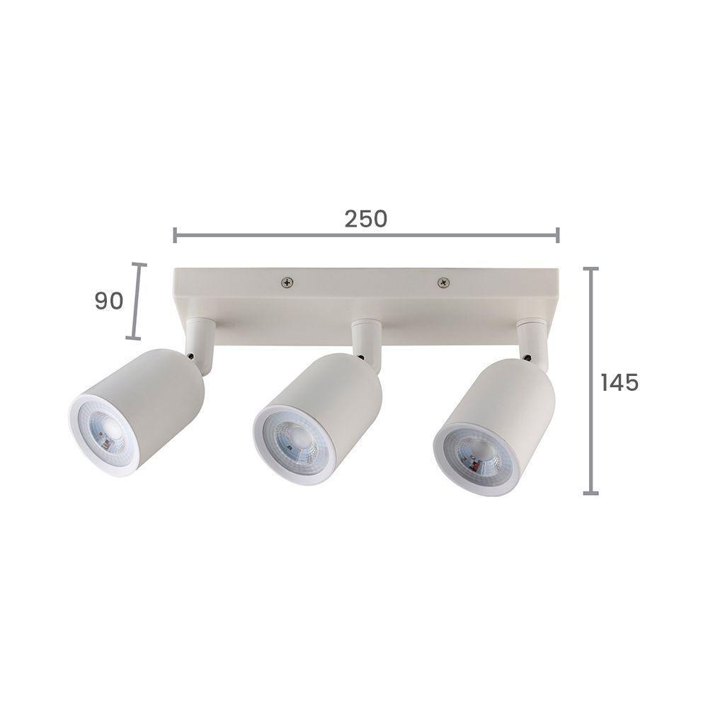 Spot Direcionável De Sobrepor Taschibra Direct Linear Led Mr16 12w Bivolt Branco 6500k Luz Branca 15090230 - 1