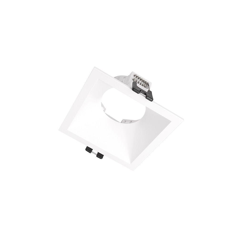 Spot De Embutir Recuado Taschibra Piazza Mr16 Gu10 Quadrado Bivolt Branco 15090375 - 2