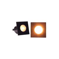 Kit 2 Spots De Embutir Para Móvel Taschibra Pik Quadrado Led 1w Bivolt Preto 3000k Luz Amarela 15090324 - 2