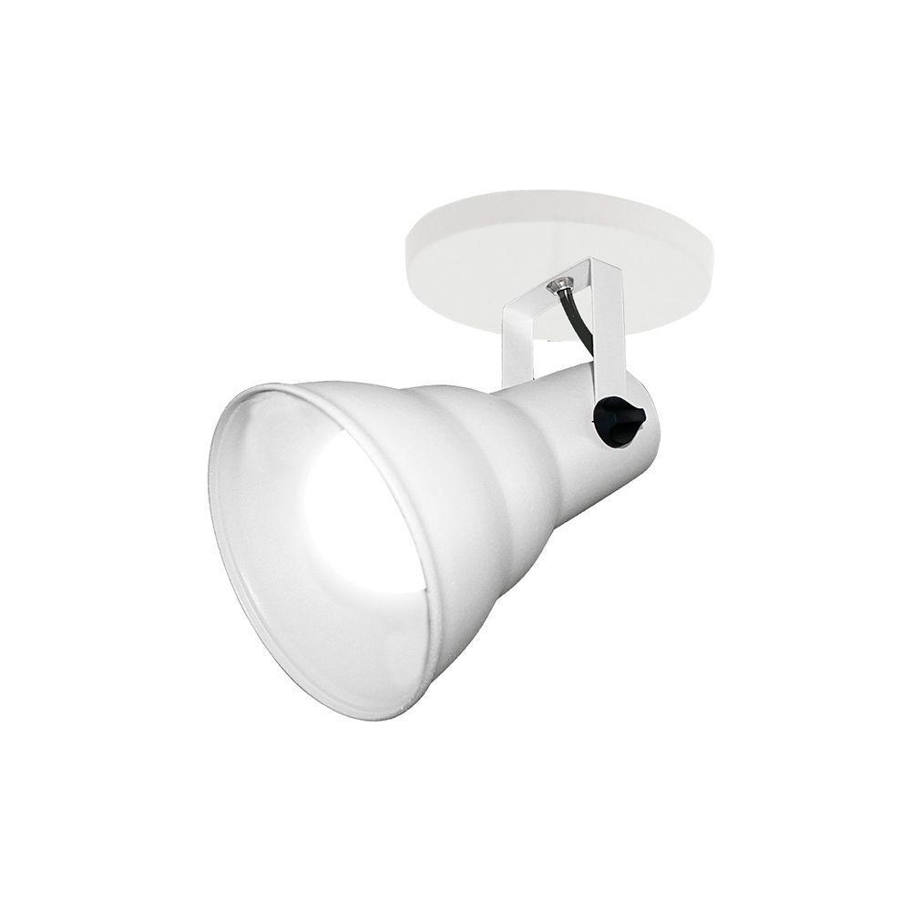 Spot Direcionável De Sobrepor Taschibra Hol Circular Para 1 Lâmpada E27 Bivolt Branco 03010025-01 - 1