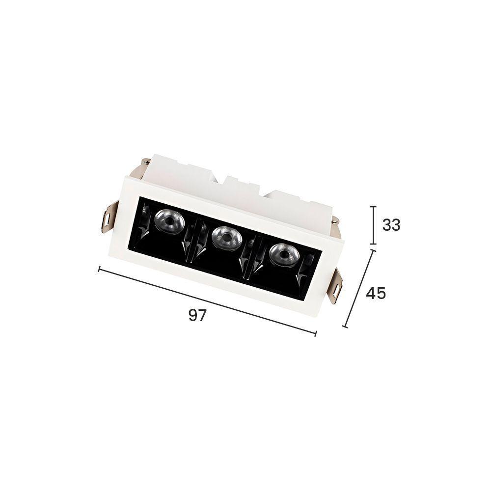 Spot De Embutir Taschibra Arch Pontual Led 6w Bivolt Branco/preto 2700k Luz Amarela 15090433 - 3