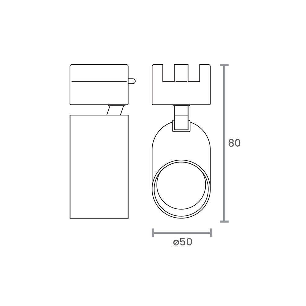 Spot Direcionável Para Trilho Eletrificado Taschibra Doppio Led Mr16 7w Bivolt Preto 6500k Luz Branca 15090414 - 3
