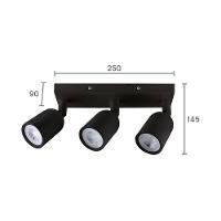 Spot Direcionável De Sobrepor Taschibra Direct Linear Led Mr16 12w Bivolt Preto 6500k Luz Branca 15090229 - 2