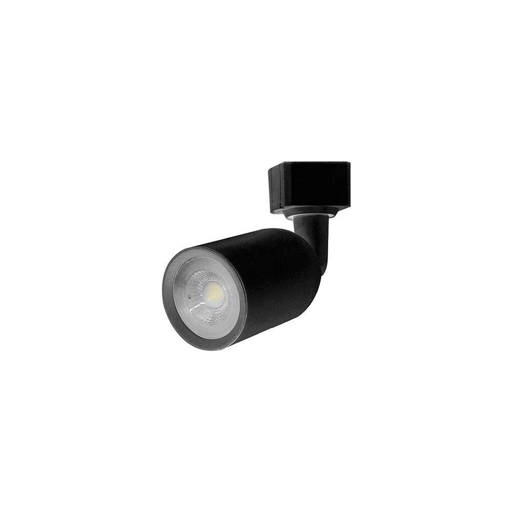 Spot Direcionável Para Trilho Eletrificado Taschibra Direct Led Mr16 6w Bivolt Preto 3000k Luz Amarela 15090235 - 1