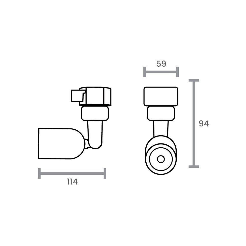 Spot Direcionável Para Trilho Eletrificado Taschibra Direct Led Mr16 6w Bivolt Preto 3000k Luz Amarela 15090235 - 2