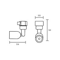 Spot Direcionável Para Trilho Eletrificado Taschibra Direct Led Mr16 6w Bivolt Preto 3000k Luz Amarela 15090235 - 2