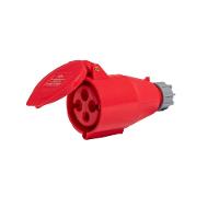 Acoplamento Móvel Industrial 3p+t 32a 6h 380v Vermelho - 1