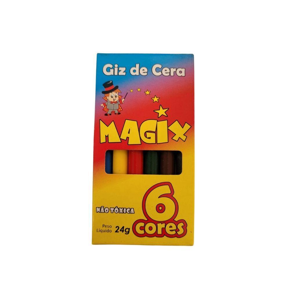 Giz De Cera Infantil Com 6 Cores 9cm - Magix - 3