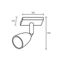 Spot Direcionável De Sobrepor Taschibra Direct Linear Led Mr16 4w Bivolt Branco 3000k Luz Amarela 15090220 - 2