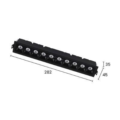 Spot De Embutir Taschibra Arch Pontual Led 20w Bivolt Preto 2700k Luz Amarela 15090438