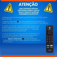 Controle Remoto Para Amazon Fire Stick Lite 4k Com Botão De Comando De Voz