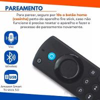Controle Remoto Para Amazon Fire Stick Lite 4k Com Botão De Comando De Voz - 5