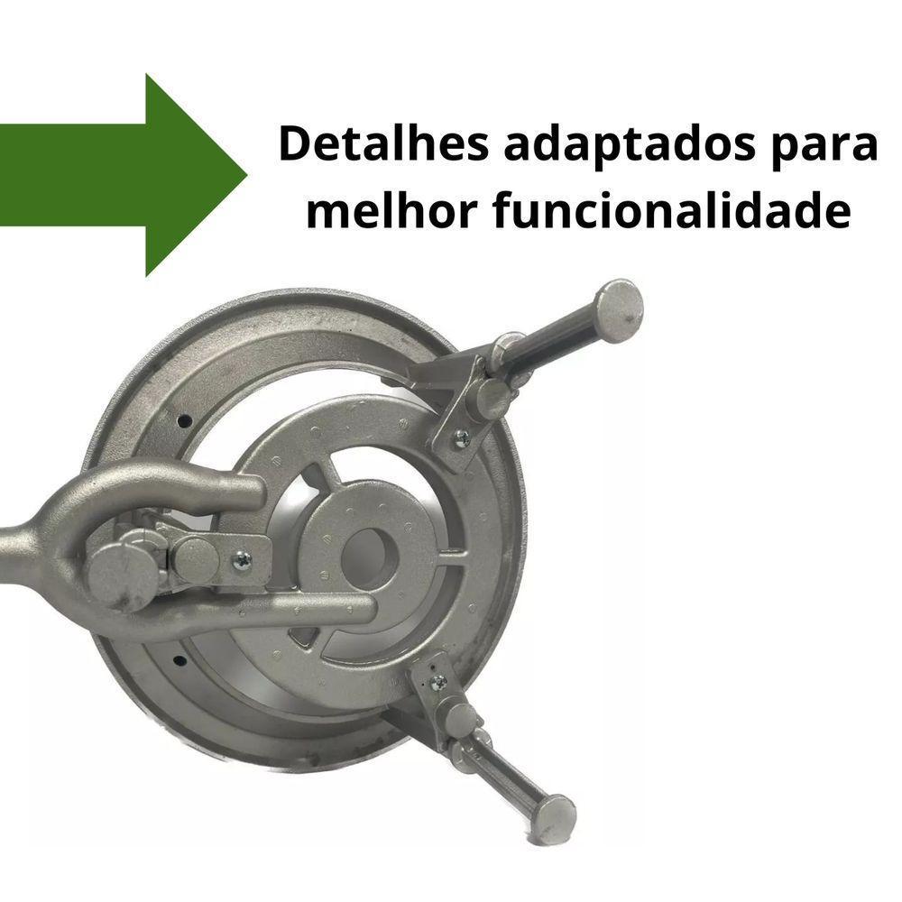 Fogareiro Alumínio Alta Pressão Dupla Chama C- Tripé 40cm - 3