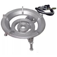 Fogareiro Alumínio Alta Pressão Dupla Chama C- Tripé 40cm - 5