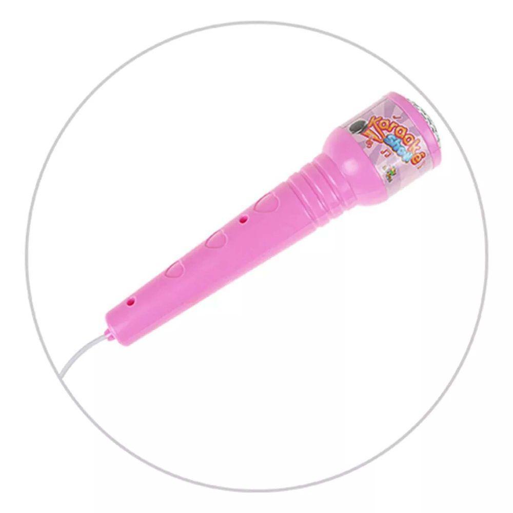 Microfone Karaoke Com Pedestal Use No Celular Cantar Criança Musica Menina - 10