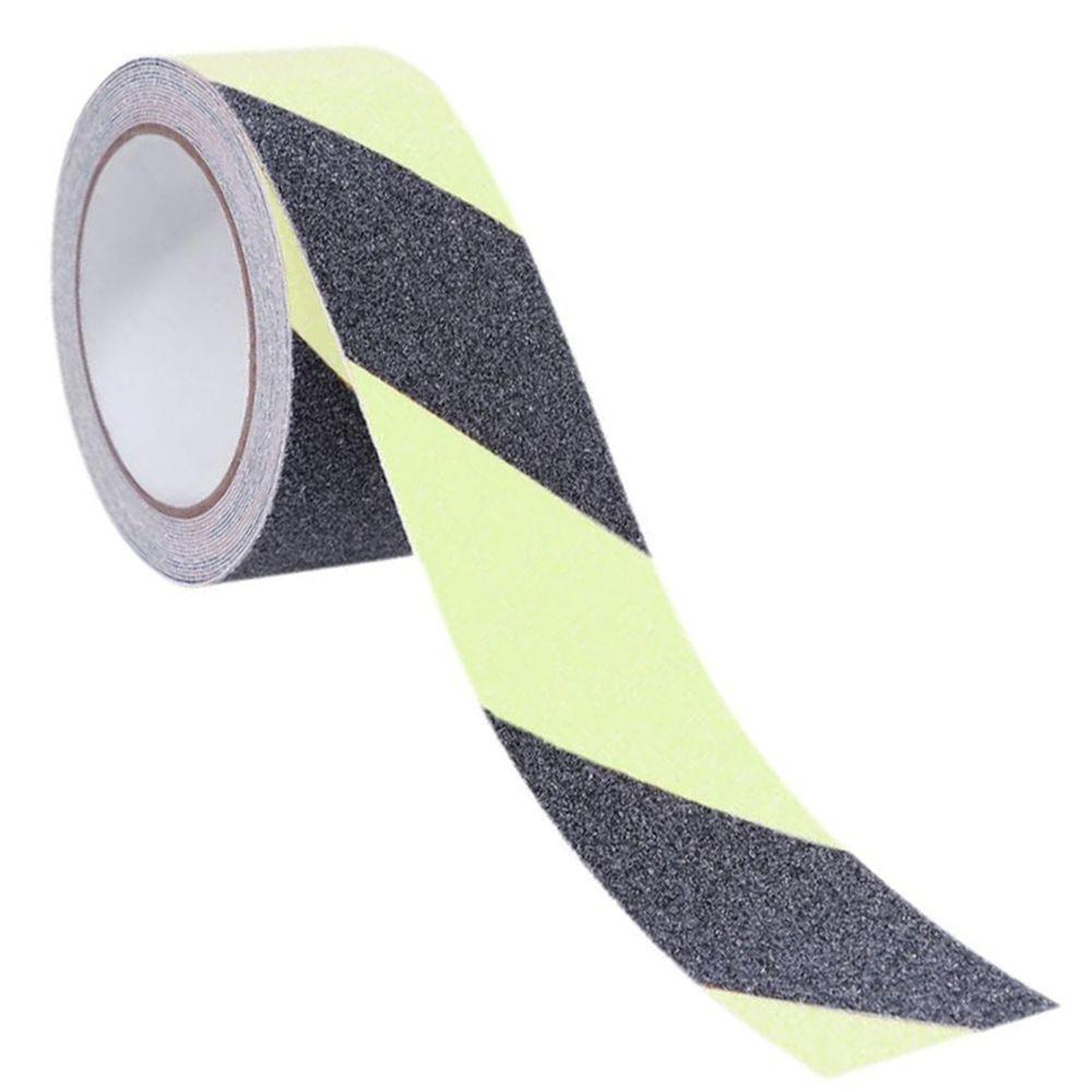 Fita Antiderrapante 5 Metros Fluorescente Brilha No Escuro Escadas Degraus Chao Segurança - 1