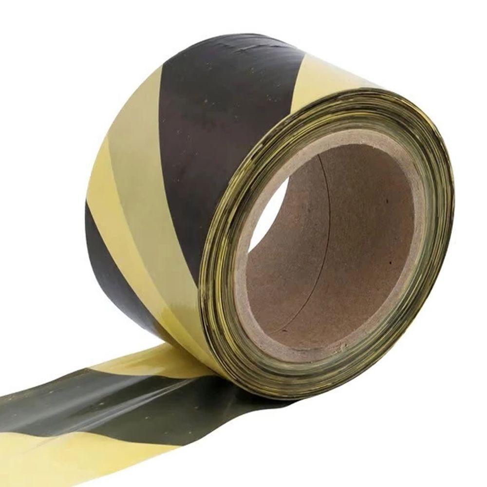 Fita Sinalizaçao 200 Metros Segurança Zebrada Isolamento Demarcaçao Proteçao Sem Cola Acesso Indicaçao - 6