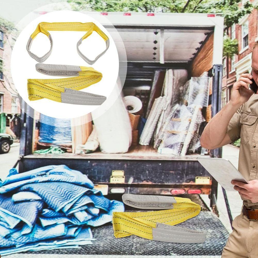 Cinta Elevaçao Carga 3 Toneladas 5 Metros Reforçada Resistente Construçao Obra Guincho Guindaste Mudança Multiuso - 8