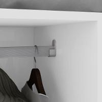 Guarda-roupa New Andara 8 Portas 4 Gavetas Com Espelho E Pés Branco - 6